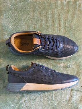 JOHNSTON & MURPHY Men's Kinnon Perfed Jogger Lace-Up Sneakers - Sheepskin